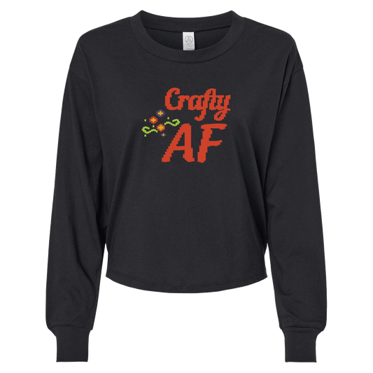 Crafty AF Long Sleeve Crop