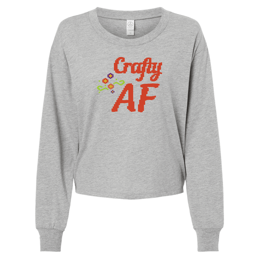 Crafty AF Long Sleeve Crop