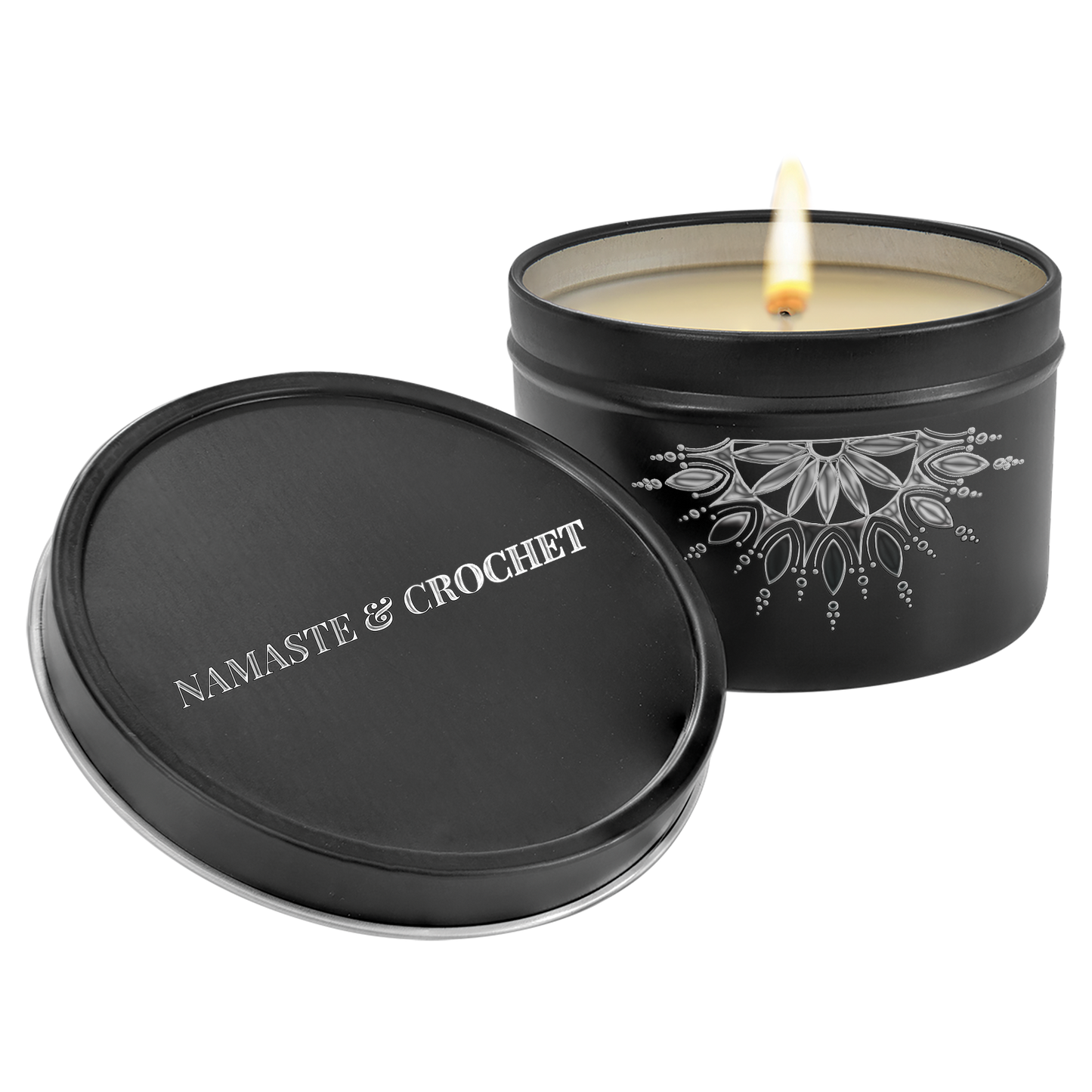 Black Tin Candle