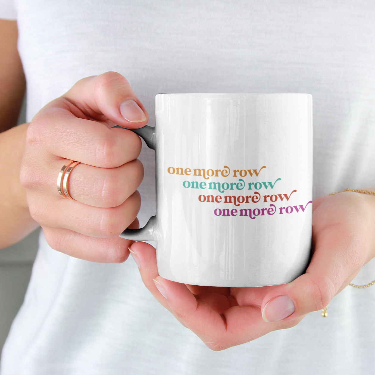 One More Row Ceramic Mug