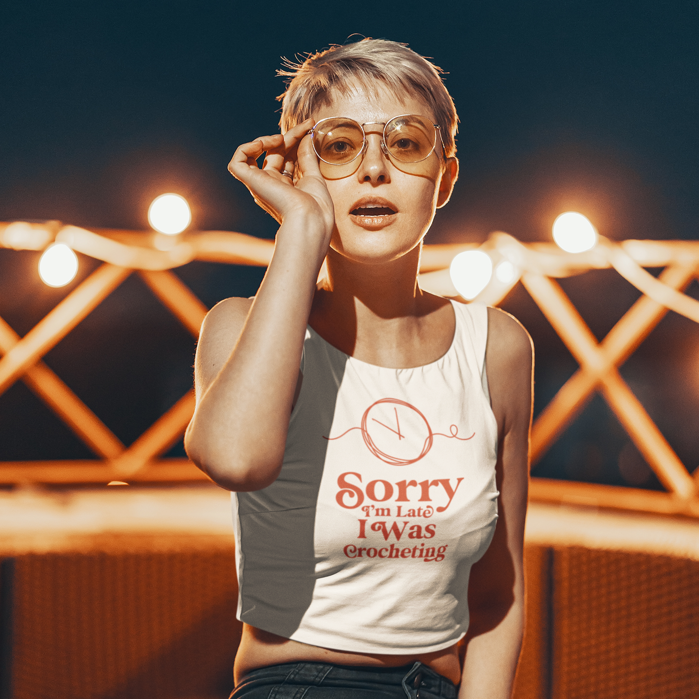 Crafty AF Crop Tank Top