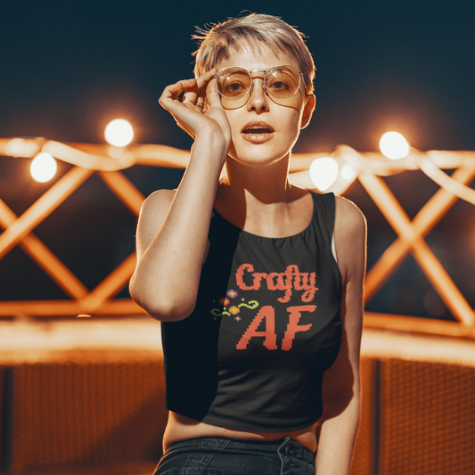 Crafty AF Crop Tank Top