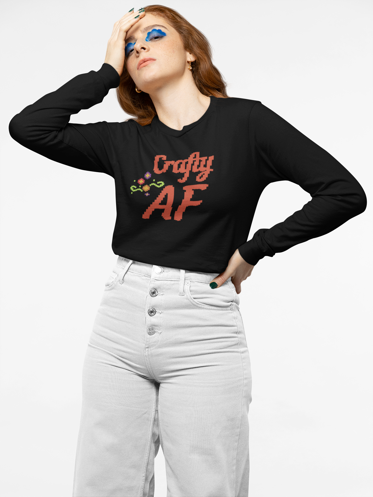 Crafty AF Long Sleeve Crop