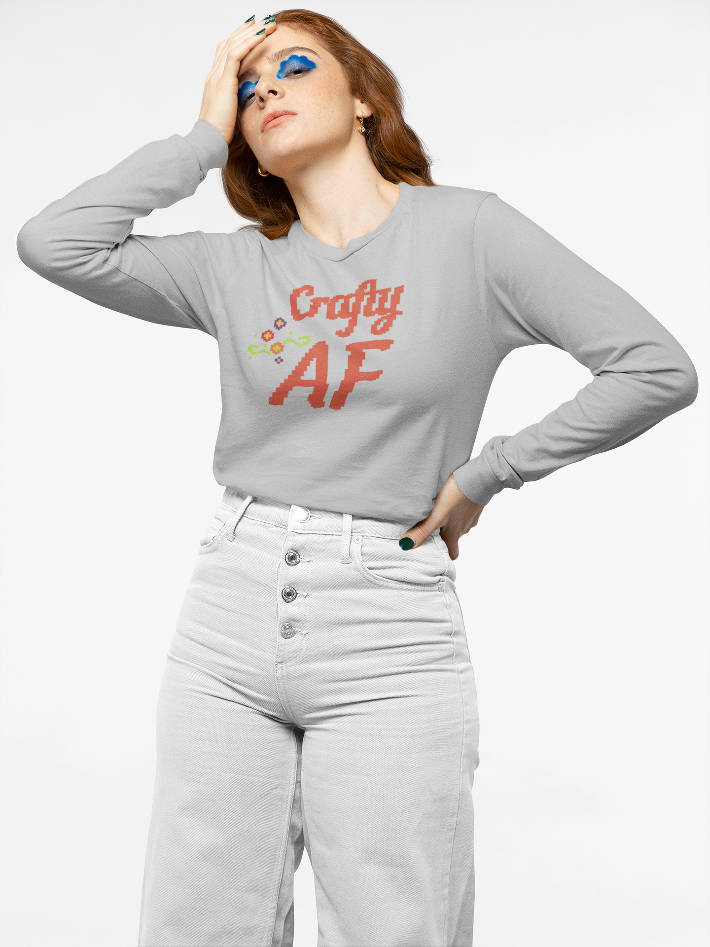 Crafty AF Long Sleeve Crop